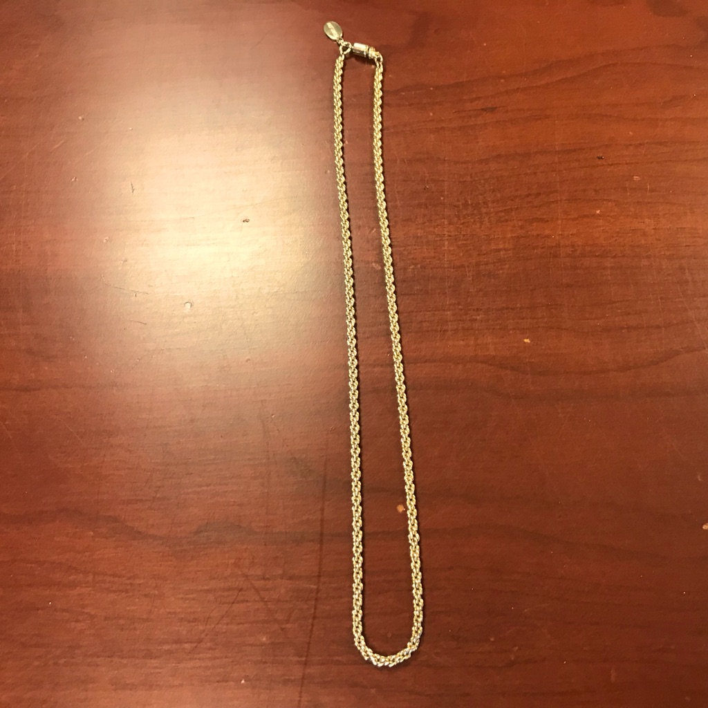 Goldplated Rope Chain Necklace 5$